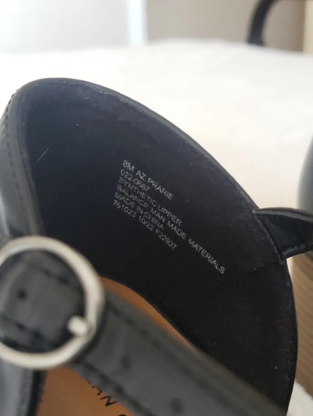 ARIZONA JEAN CO Black Mary Jane Block Heel Shoes Size 8 - Picture 5 of 9